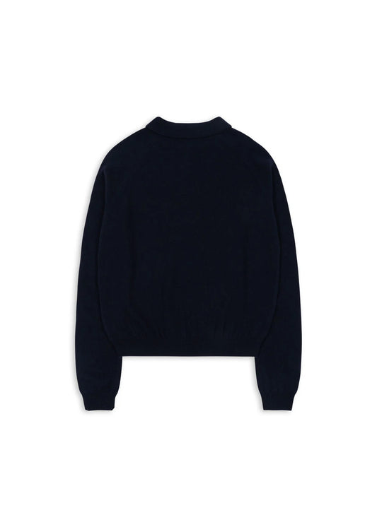Konges Slojd - Basi Polo MOM Strickpullover in Dunkelblau
