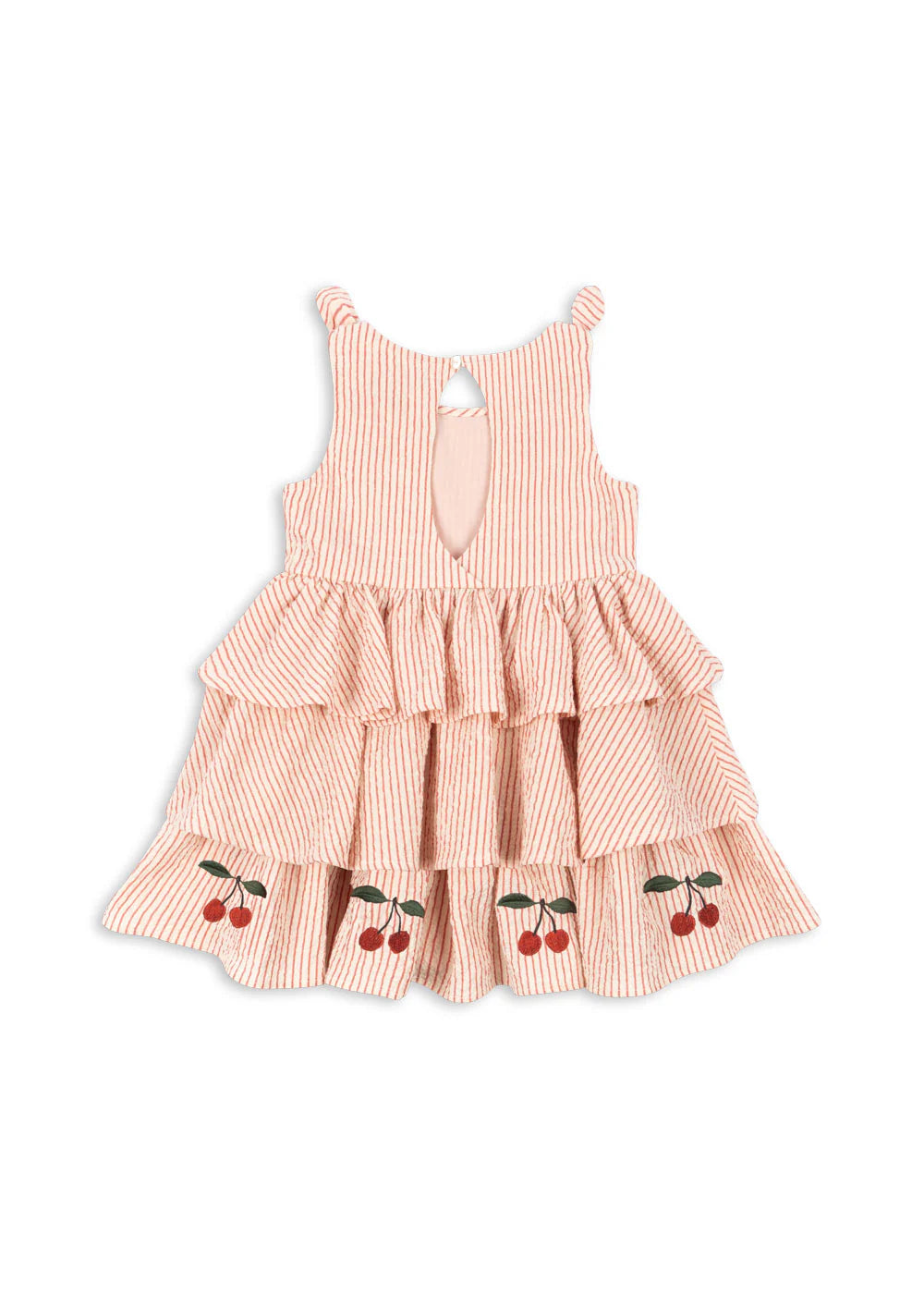 Konges Slojd - Ellie Kinder Kleid gestreift mit Kirsche