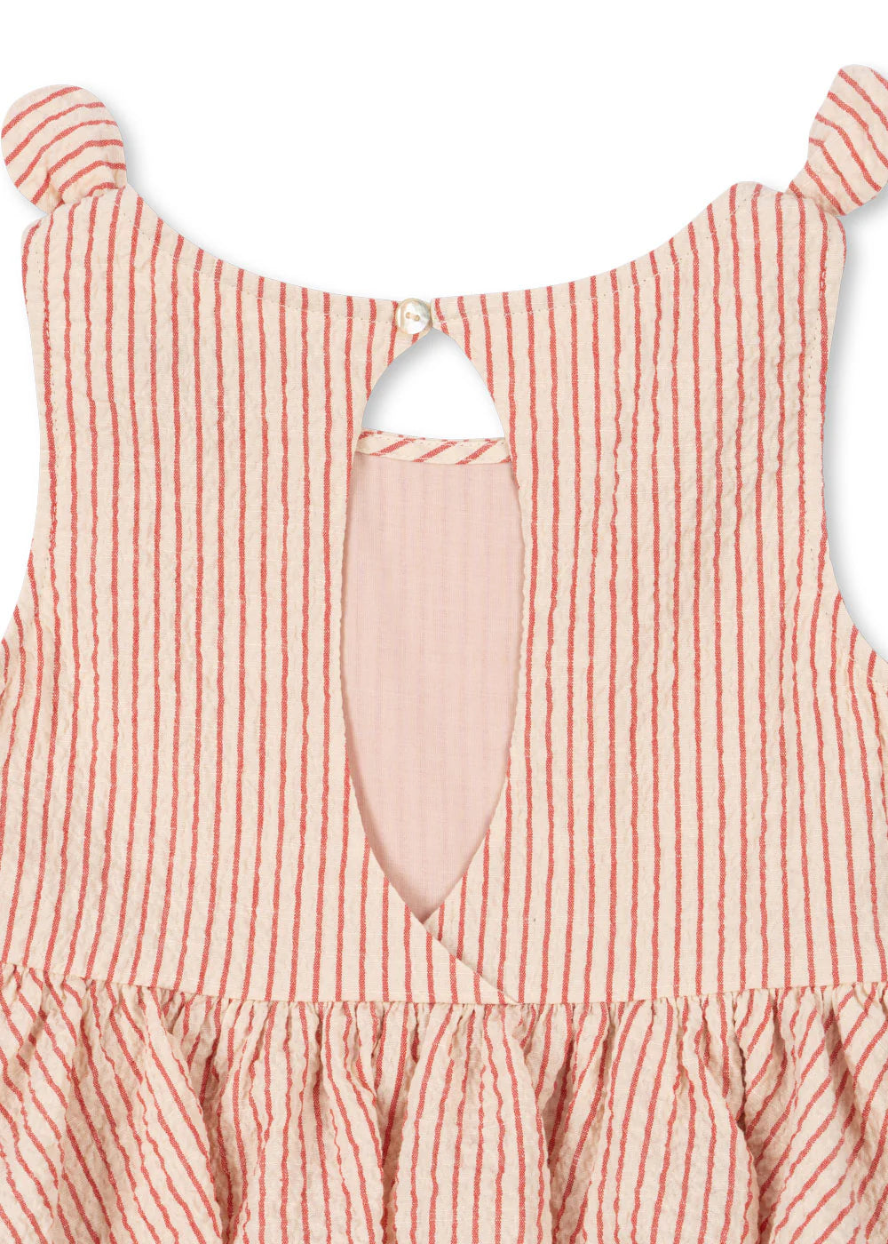 Konges Slojd - Ellie Kinder Kleid gestreift mit Kirsche