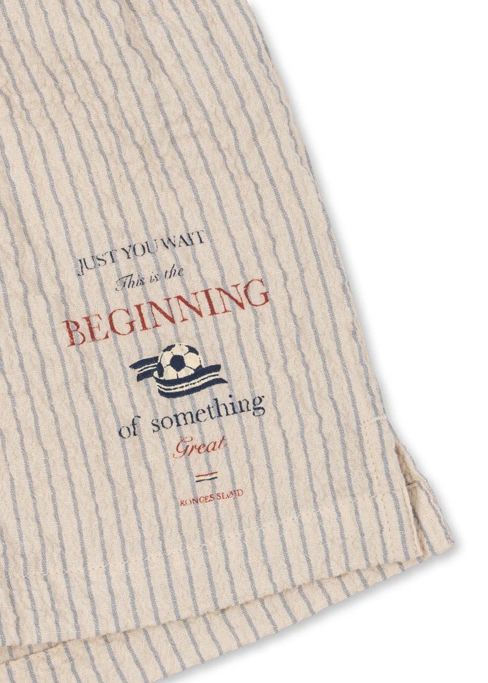 Konges -Slojd - Elliot kurze Shorts aus 100 % Biobaumwolle in gestreift