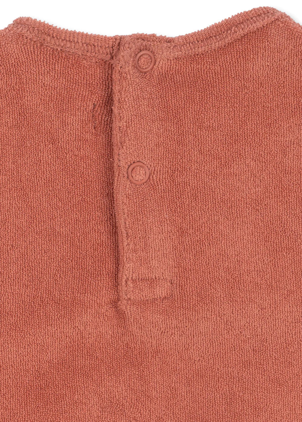 Konges Sløjd - Itty Romper / Baby Overall aus Frottee mit Kirsche in Rosa