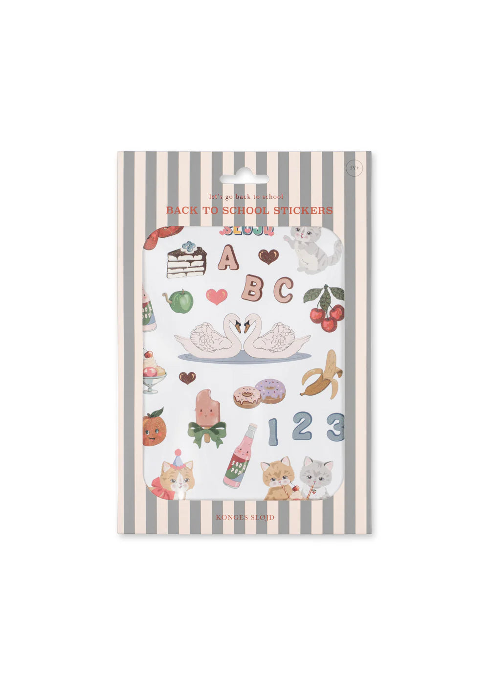 Konges Slojd - ABC Sticker Back to School Aufkleber  200 Stück für Girls
