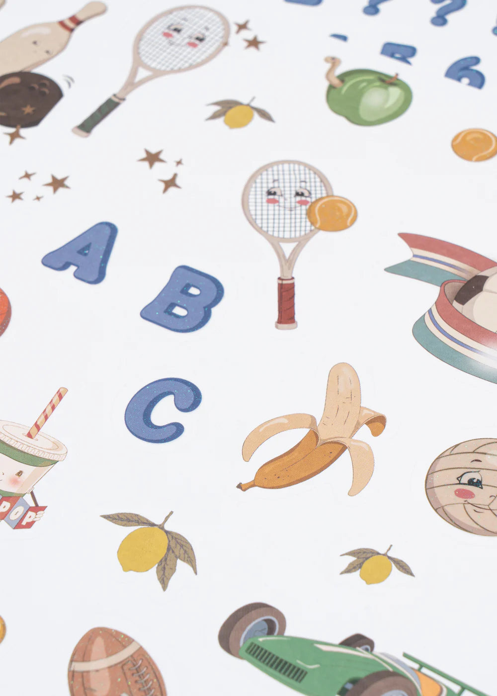 Konges Slojd - ABC Sticker Back to School Aufkleber  200 Stück für Jungs