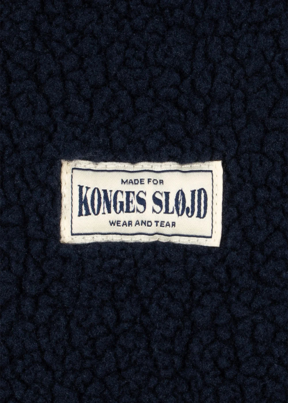 Konges Slojd - Jody Kinder Teddy Fleece Jacke in Navyblue
