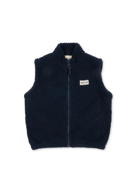 Konges Slojd - Kinder Teddyweste Jody in Navyblue PRE ORDER