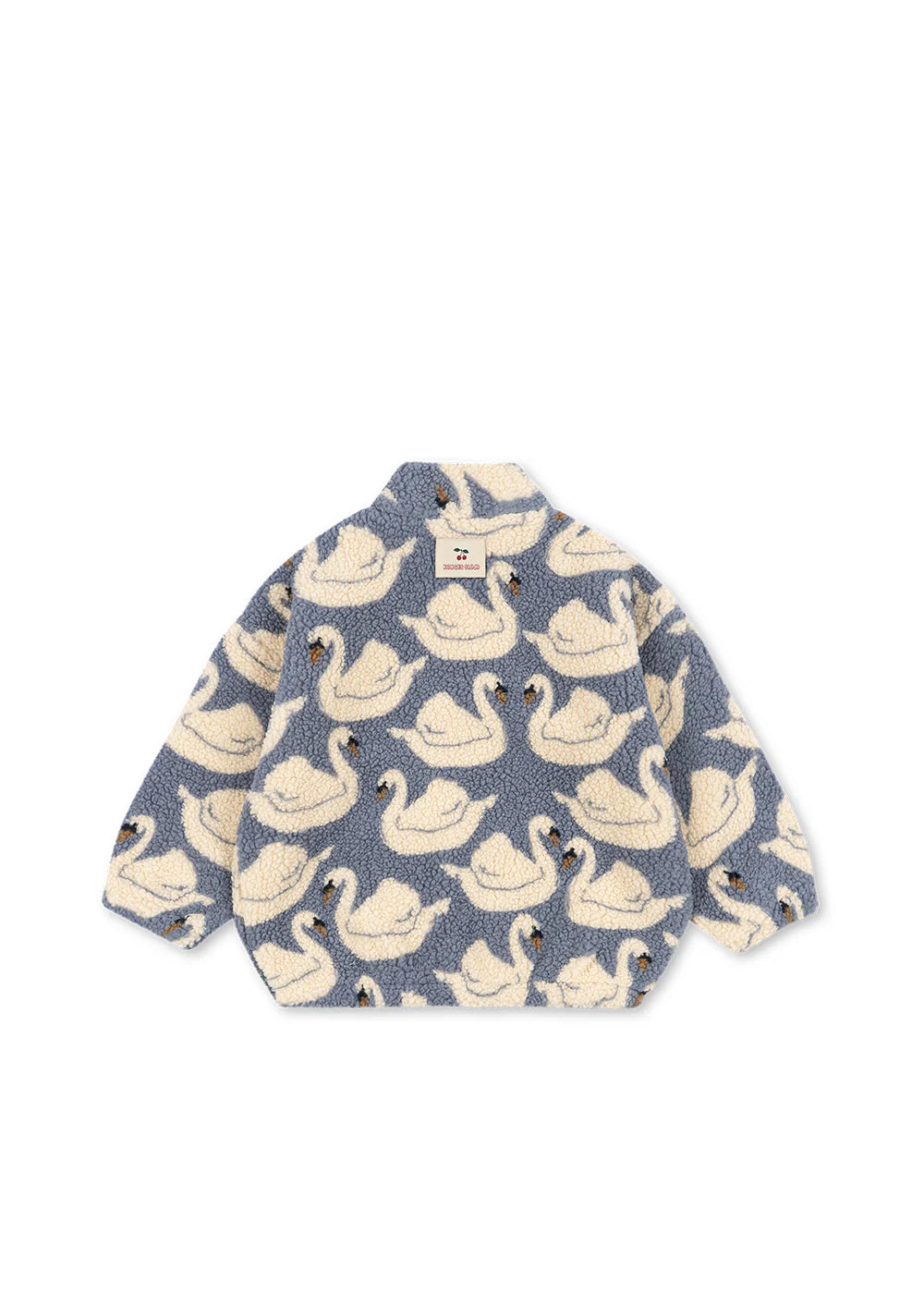 Konges Slojd - Jody Kinder Teddy Fleece Jacke mit Schwan PRE ORDER