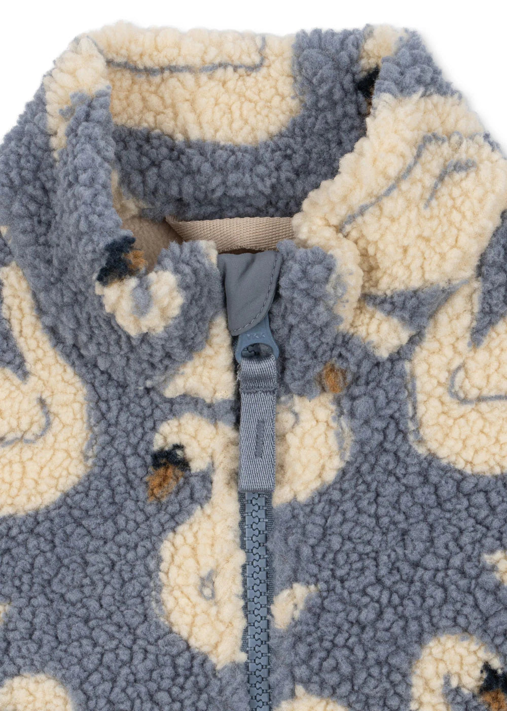 Konges Slojd - Jody Kinder Teddy Fleece Jacke mit Schwan PRE ORDER