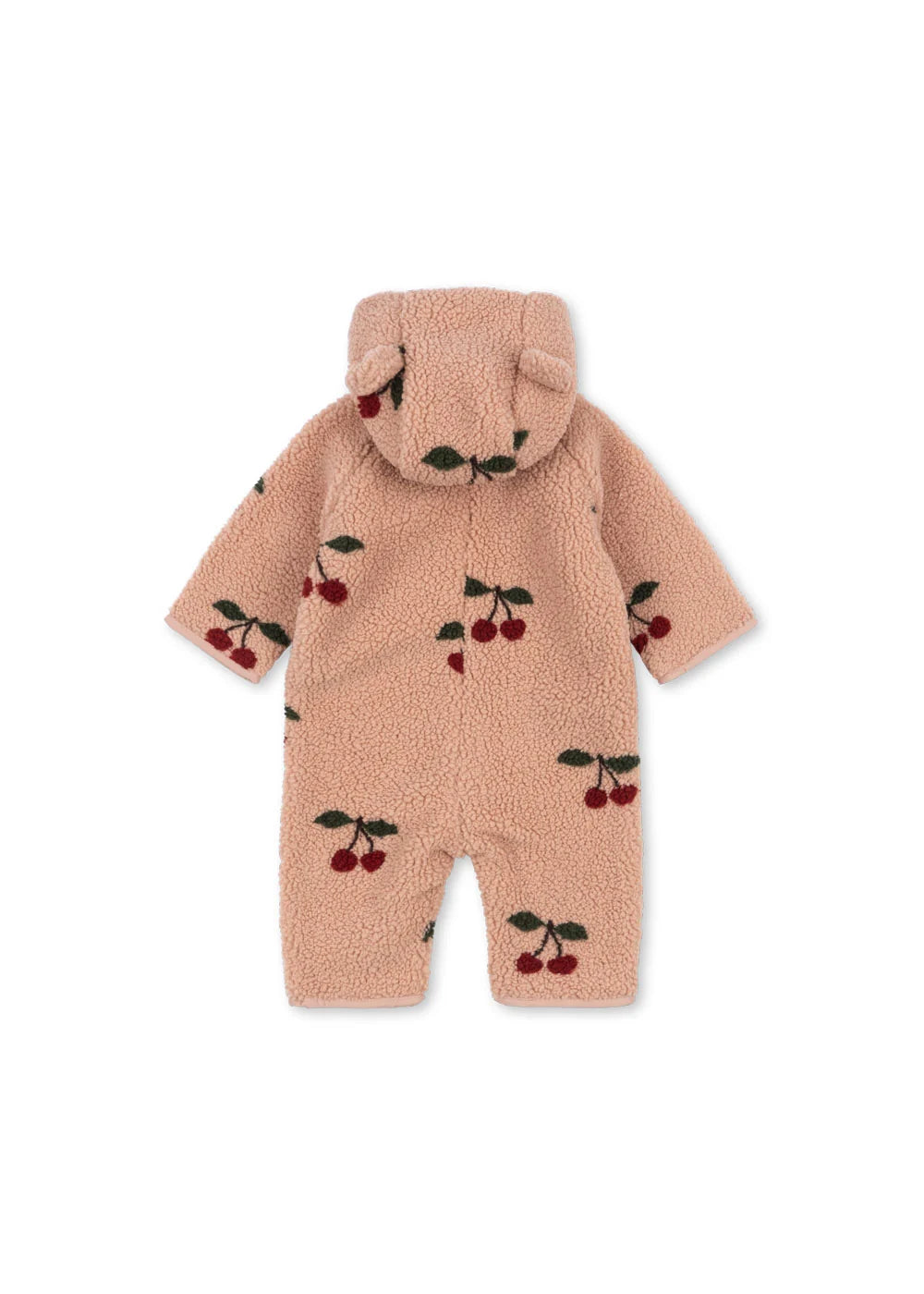 Konges Slojd - Jody Baby Teddy Overall in Rosa Mit Kirschen