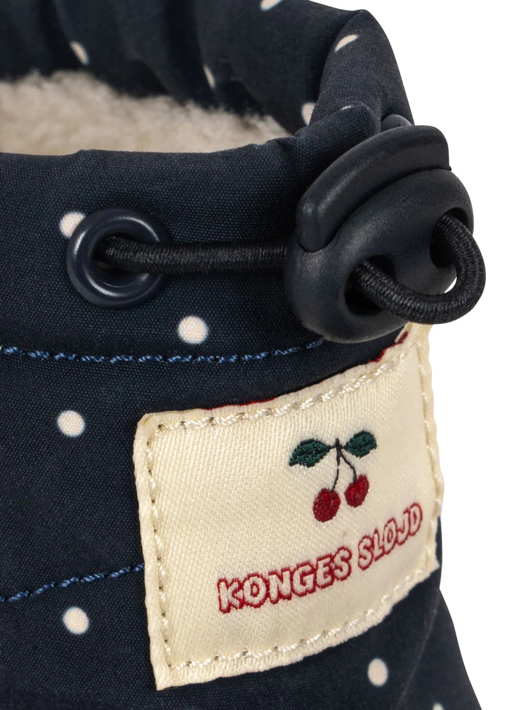 Konges Slojd -Storma Kinder Winterstiefel in dunkelblau mit Punkten