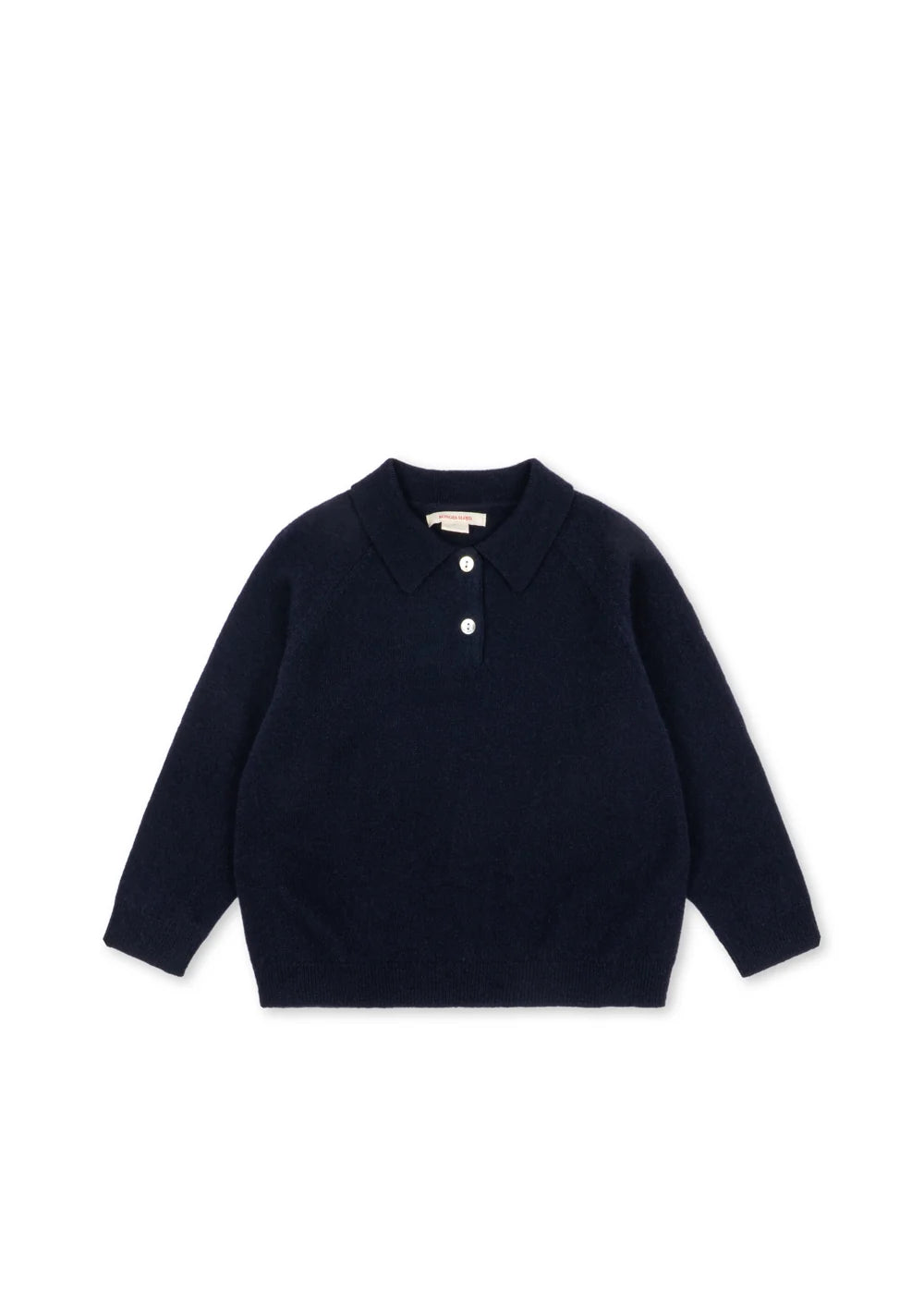 Konges Slojd - Basi Kinder Polo Pullover aus 100 % Wolle in Dunkelblau