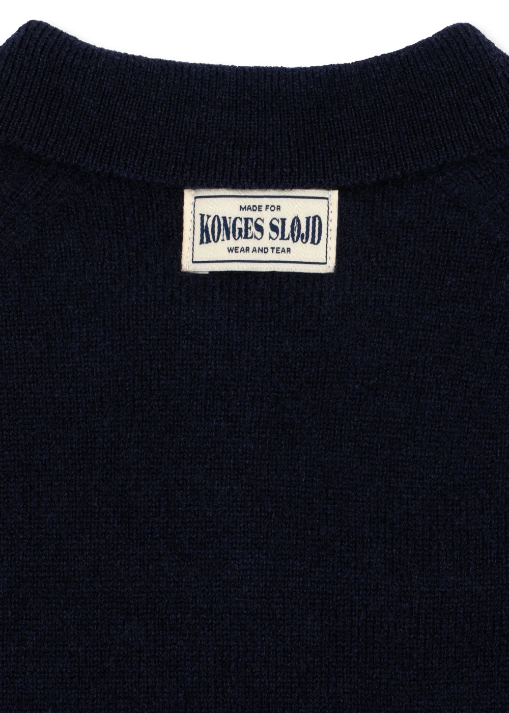 Konges Slojd - Basi Kinder Polo Pullover aus 100 % Wolle in Dunkelblau