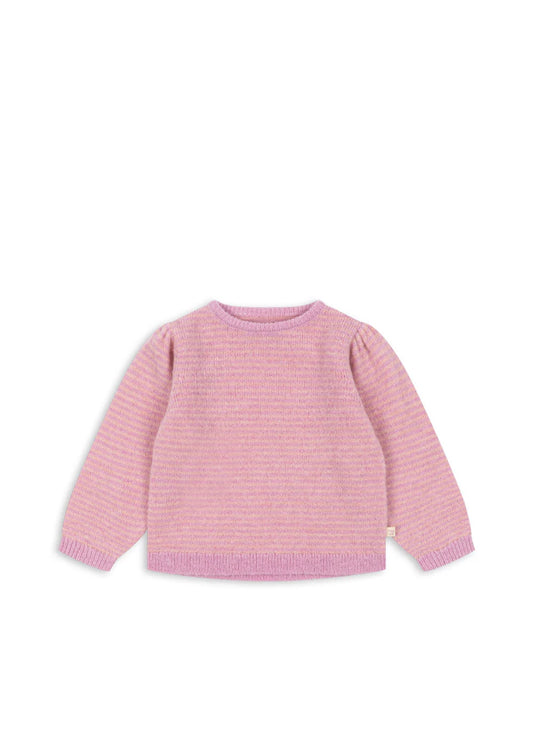Konges Slojd - Berle Kinder Strick Pullover in Rosa / Flieder aus Wolle