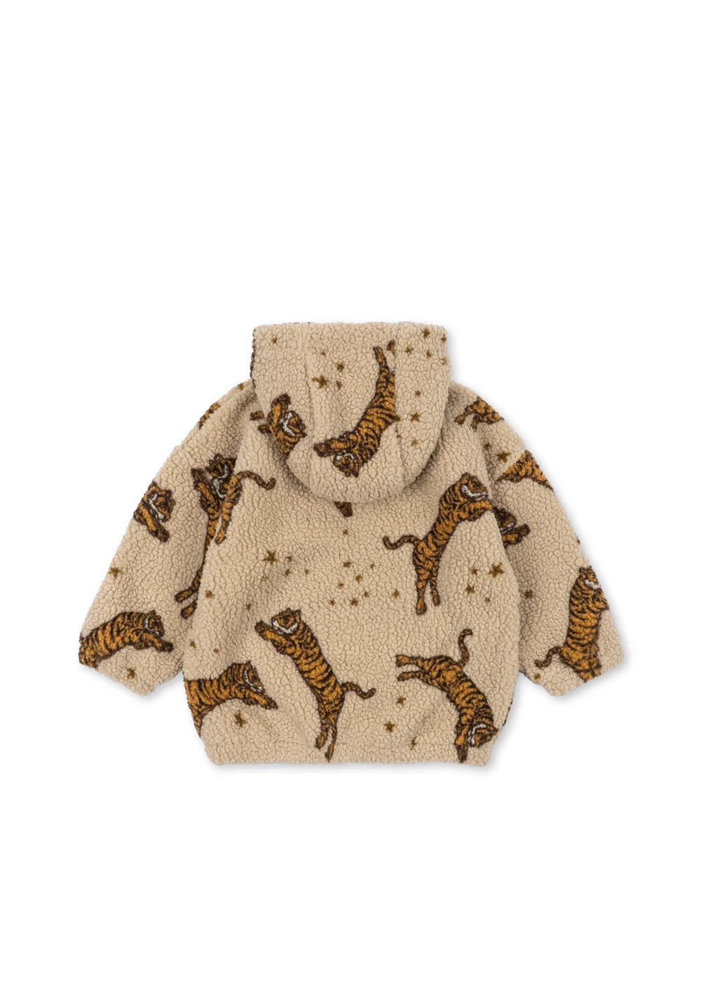 Konges Slojd -  Jody Teddy Kinder Jacke mit Tigern mit Kapuze