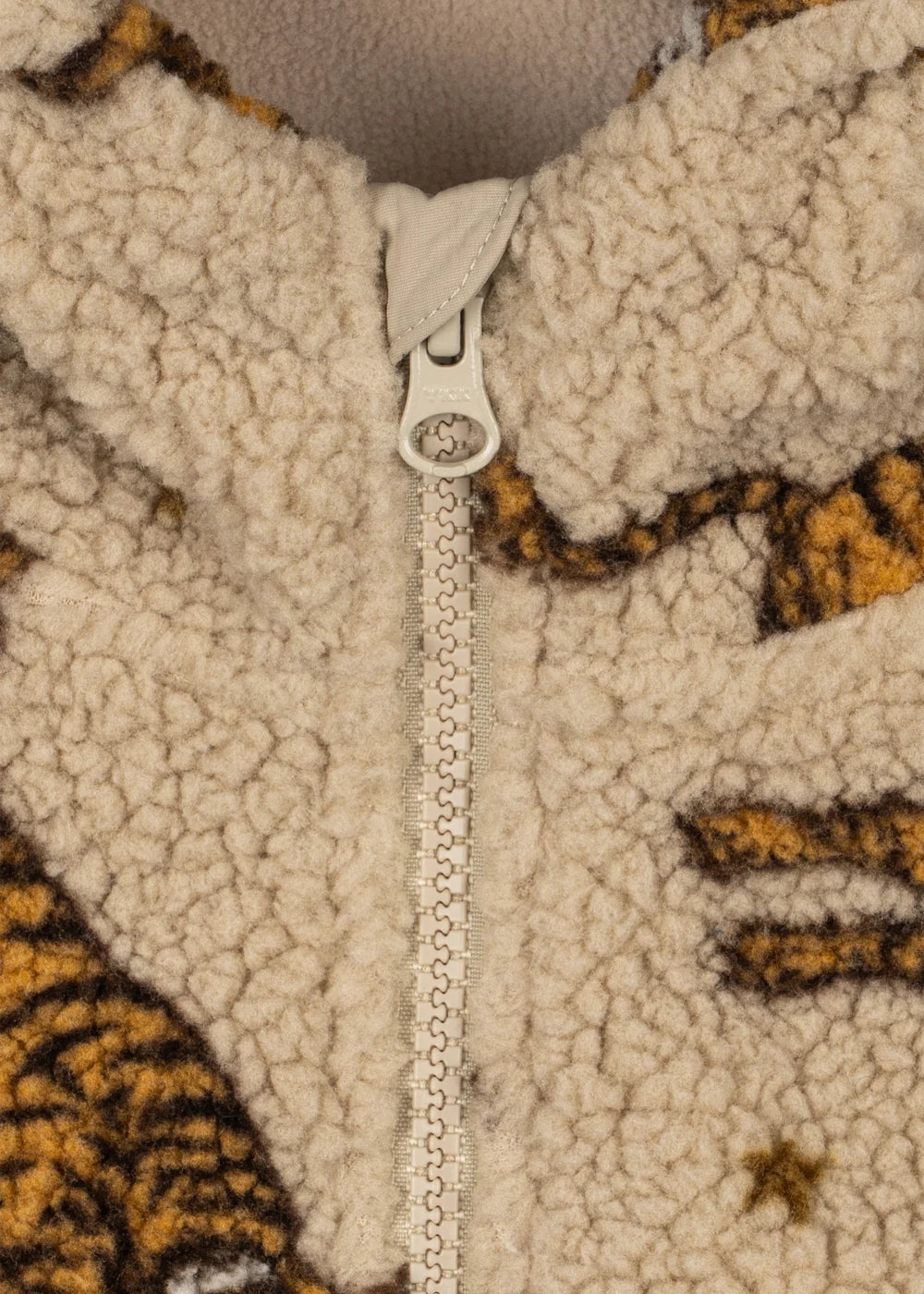 Konges Slojd -  Jody Teddy Kinder Jacke mit Tigern mit Kapuze