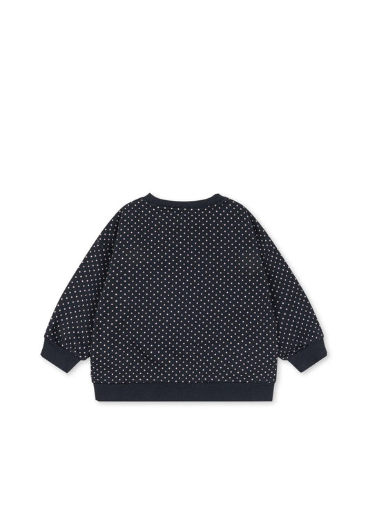 Konges Slojd - Lou Kinder Sweatshirt Glitzer mit Kirsche in Dunkelblau
