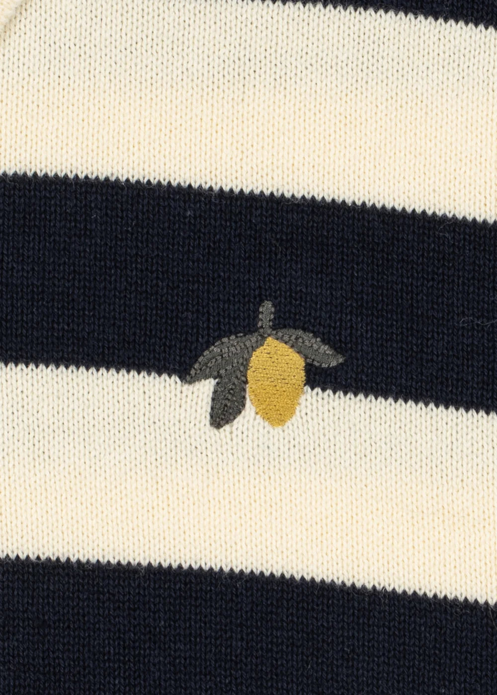 Konges Slojd - Manis Kinder Strick Polo Pullover in gestreift blau inkl Stick