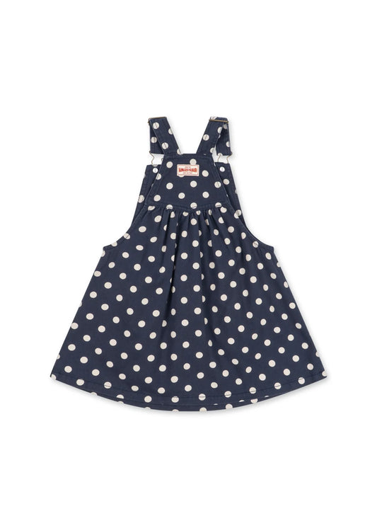 Konges Slojd - Nola Spencer Jeans Latzkleid mit weissen Punkten