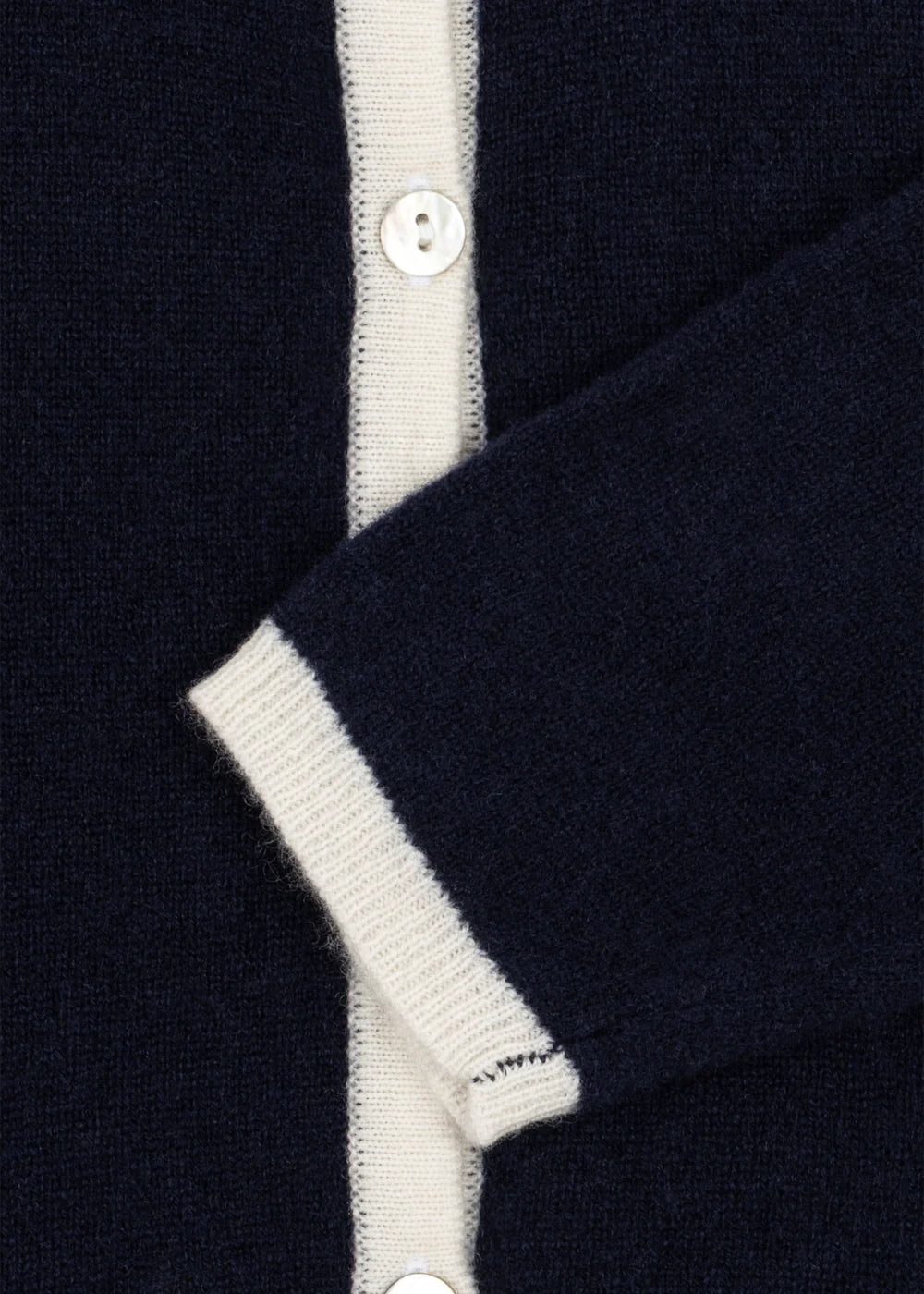 Konges Slojd - Alette Kinder Strickjacke Festlich in dunkelblau mit Schleifen