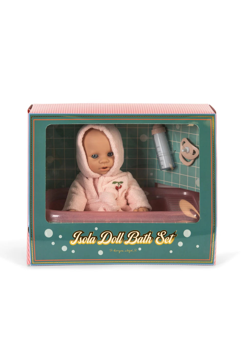 Konges Slojd - Isola  Babypuppe inkl Badewann und Zubehör Glitzer