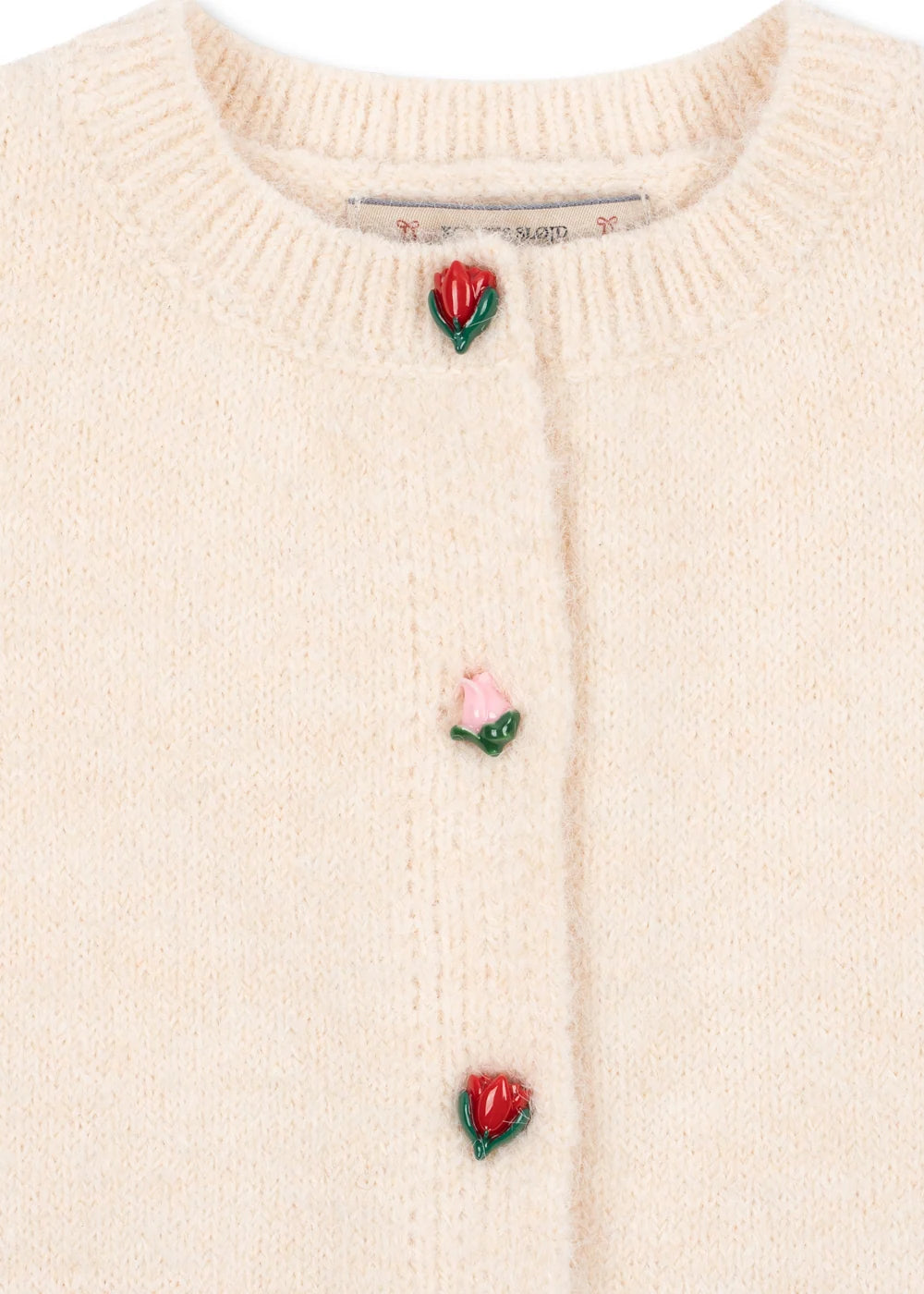 Konges Slojd - Fleuri Kinder Strickjacke in Cream