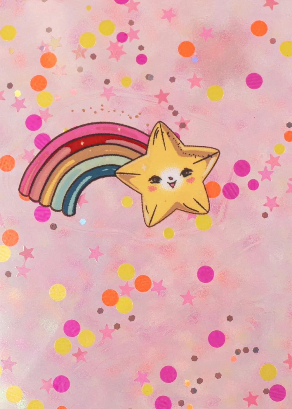 Konges Slojd - Glitterhüpfball in Rosa mit einem Griff