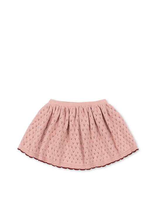 Konges Slojd - Holiday Kinder Strick Rock in rosa mit etwas Glitzer