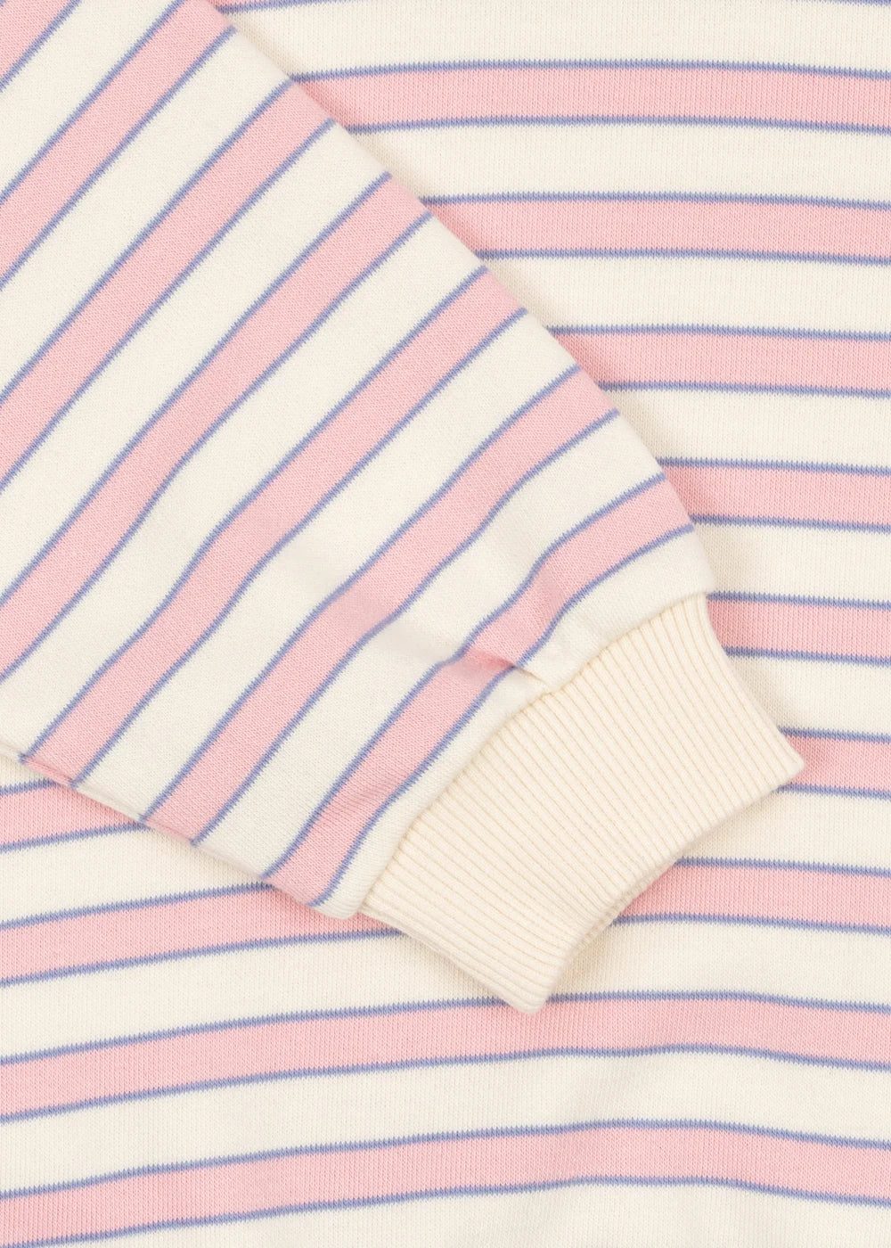 Konges Slojd - Spotty Kinder Polo Sweatshirt aus Biobaumwolle in gestreift  rosa / blau