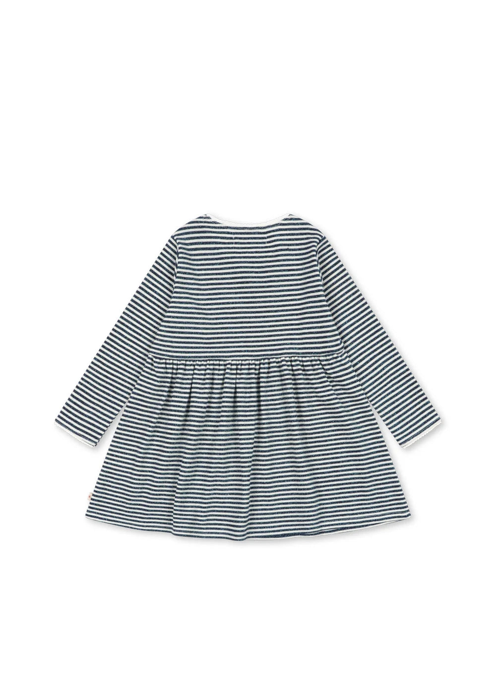 Konges Slojd . Roli Kinder Kleid in blau weiss gestrefit mit etwas Glitzer und Kirsche