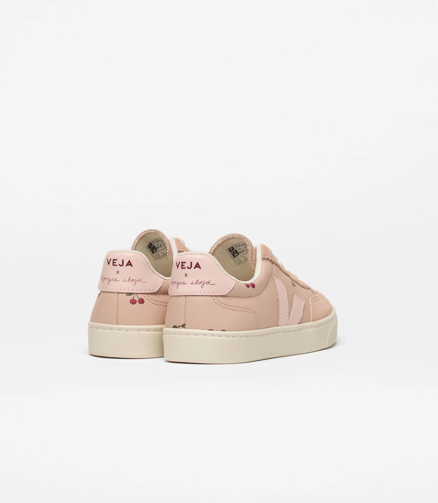 Konges Slojd - Veja x Konges Kinderschuh in Rosa mit Kirsche