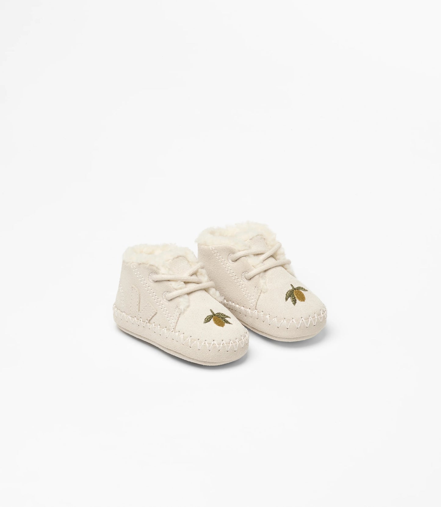 Konges Slojd - Veja x Konges Babyschuh in Beige mit Zitrone