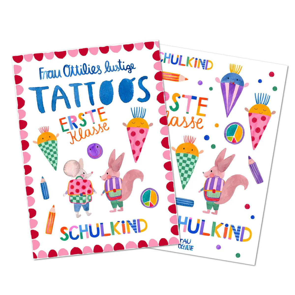 Frau Ottilie - EInschulungs Tattoos