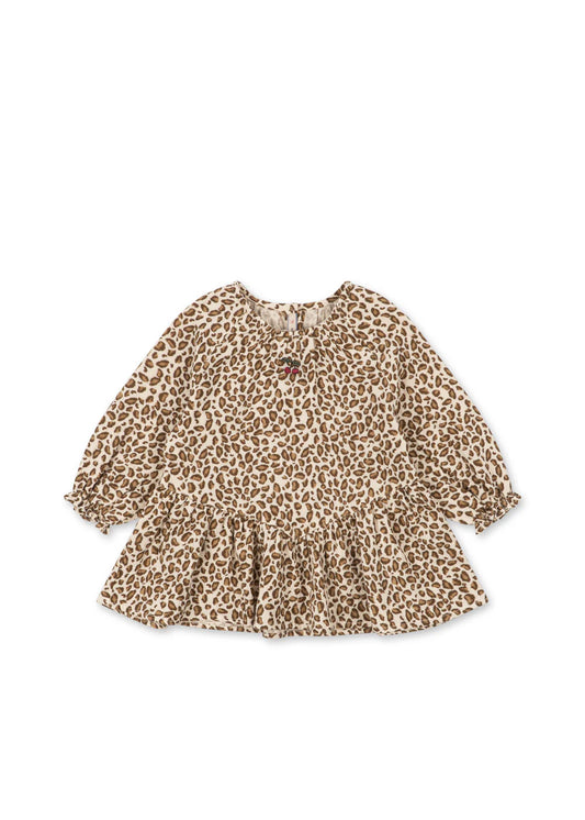 Konges Sløjd - Coco Oberteil / Bluse aus 100 % Biobaumwolle in Leo mit Kirsche