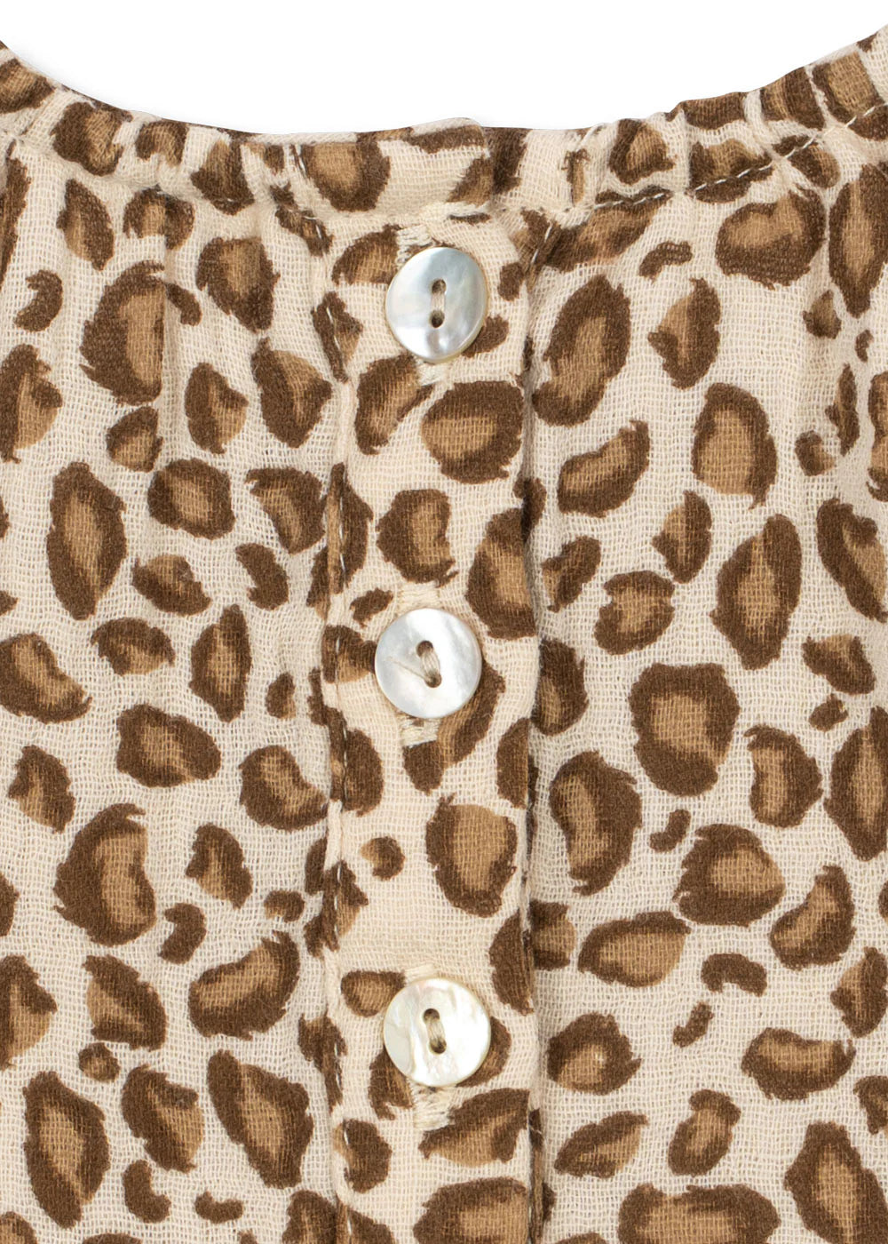 Konges Sløjd - Coco Oberteil / Bluse aus 100 % Biobaumwolle in Leo mit Kirsche