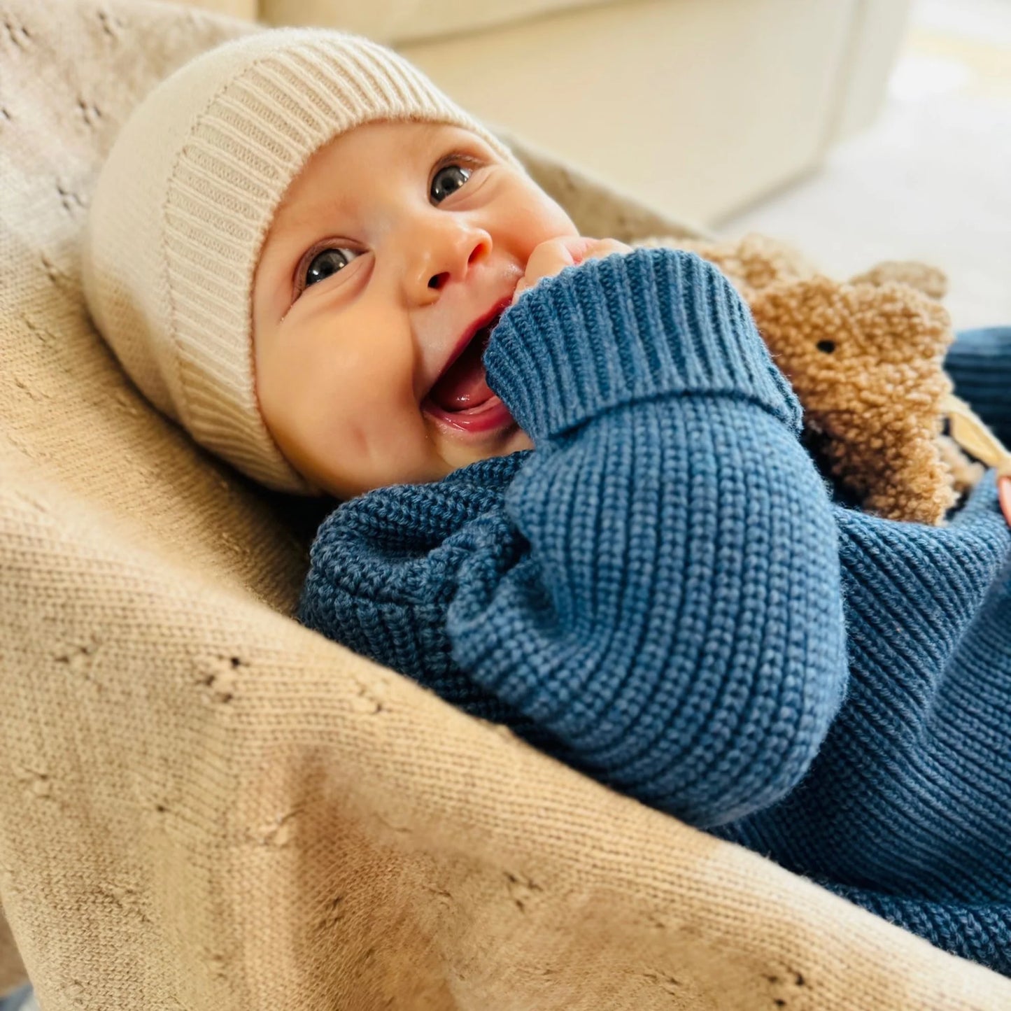 Lille Toni - Pullover Paul aus 100 % Merinowolle in Blue  New in AW25 (Kopie)