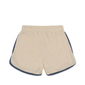 Konges Sløjd - Itty Shorts im Retro Style Creme / Blau aus 100 % Biobaumwolle