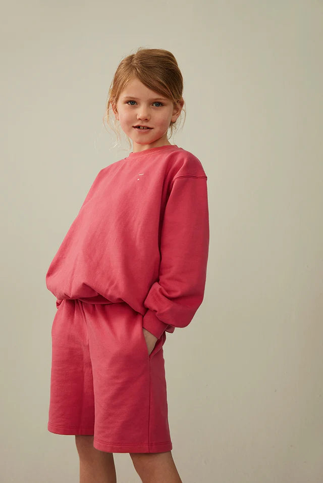 Gray Label -Dropped Shoulder Sweatshirt aus 100 % Biobaumwolle in Faded Pink