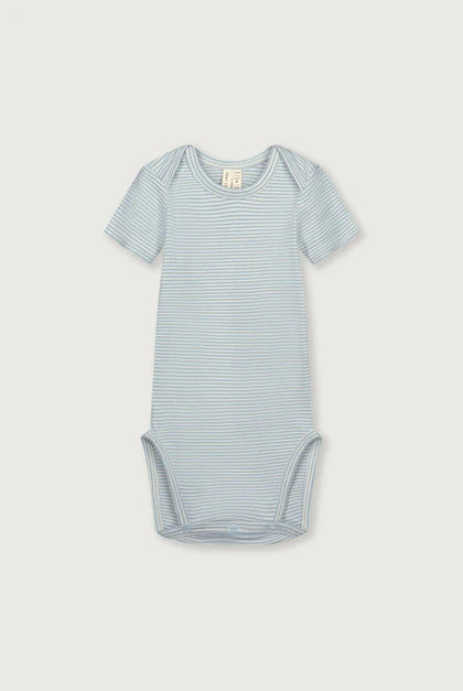 Gray Label Onesie Kurzarm Body GOTS zertifiziert in Sky Cream