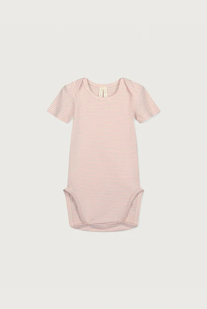 Gray Label Onesie Kurzarm Body GOTS zertifiziert in Faded Pink