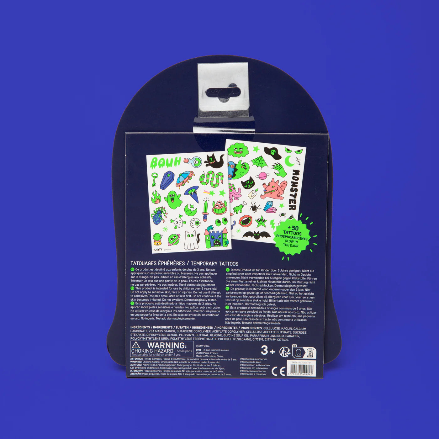 Omy - Nagelsticker 50 Stück Gespenster Boo