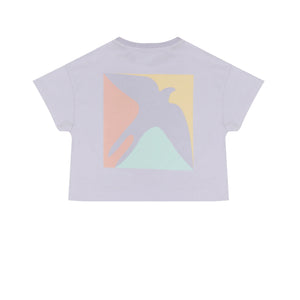 Jenest - Oversize Shirt mit Print in Lavender