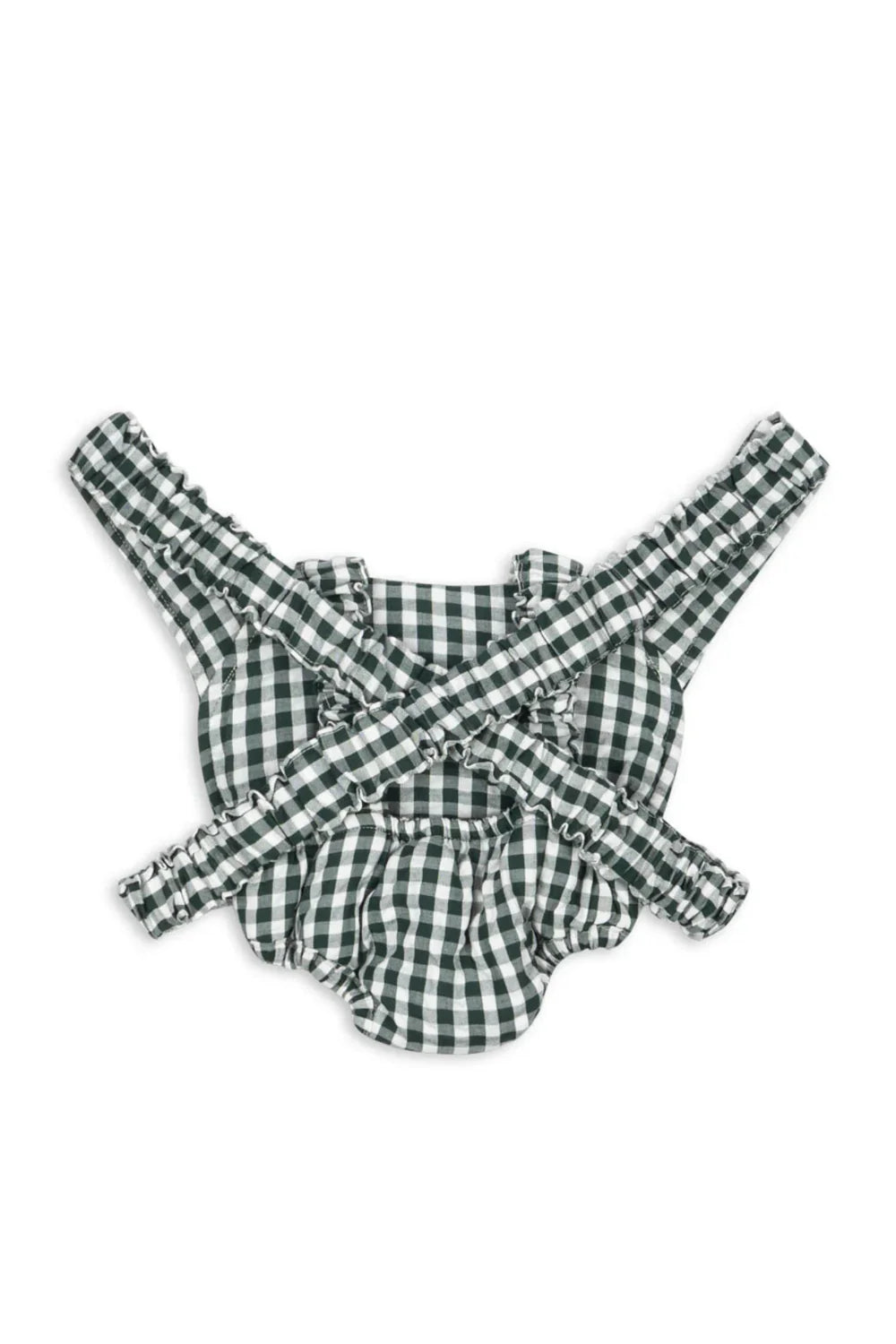 Konges Sløjd - Puppentrage in Vichy karo grün mit Kirsche