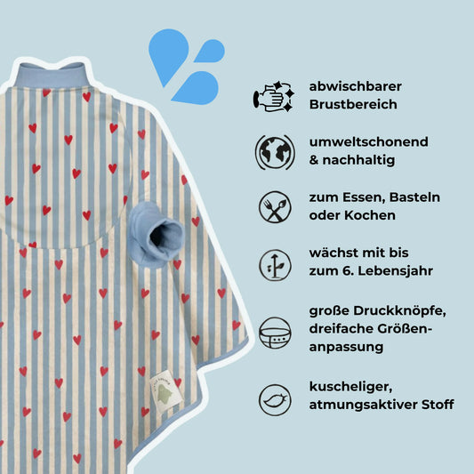 Little Casimir - Kinder Boo Lätzchen Tiny hearts limited Edition PRE ORDER