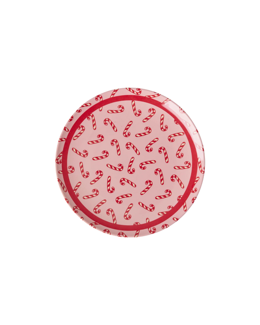 Rice - Christmas Teller Candy Cane in Pink / rot