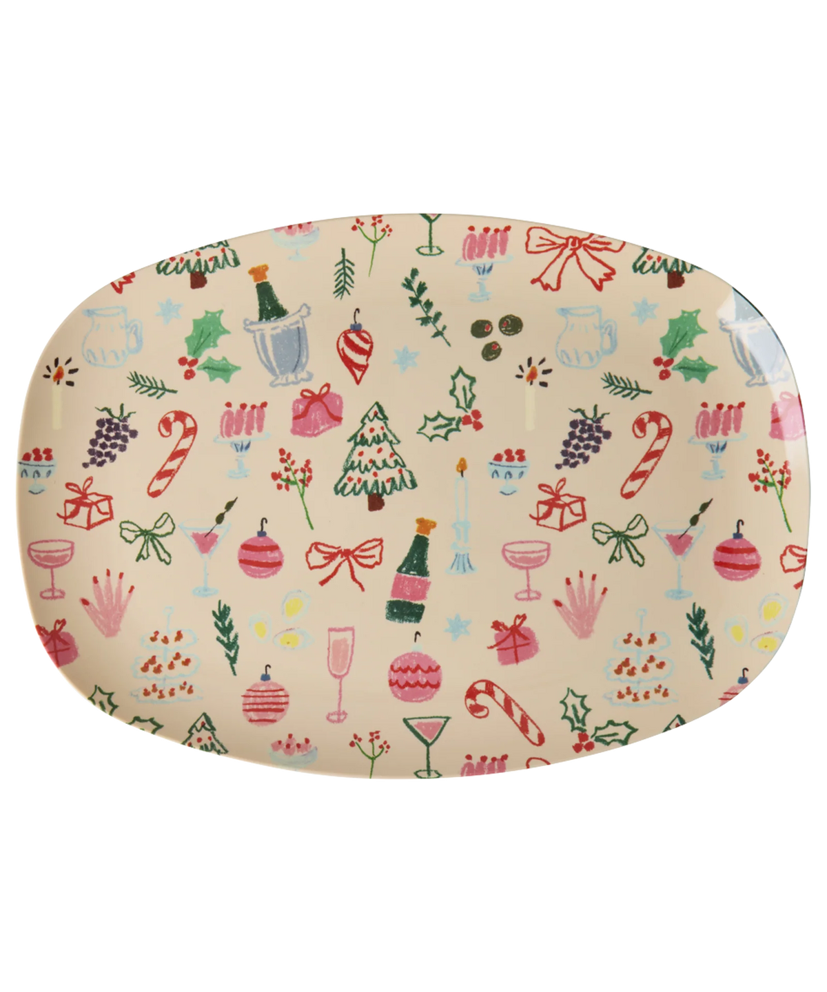 Rice - Weihnachtsteller groß Gardone Bunt Limited Edition