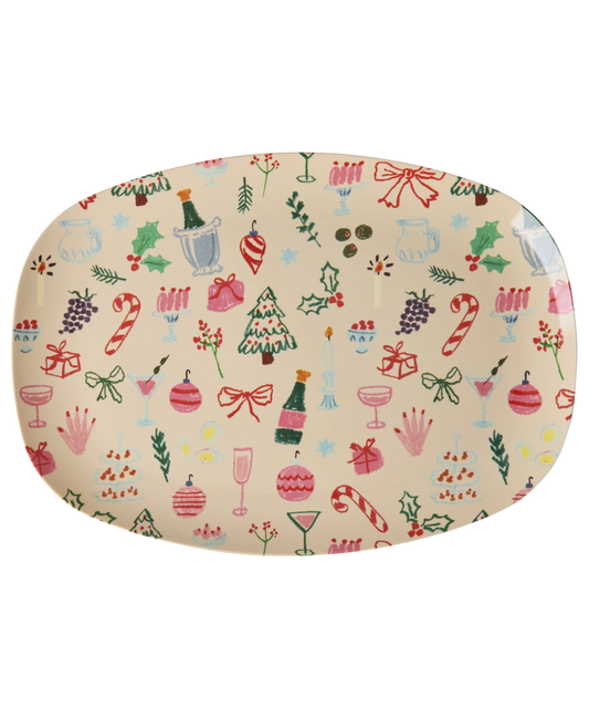 Rice - Weihnachtsteller groß Gardone Bunt Limited Edition