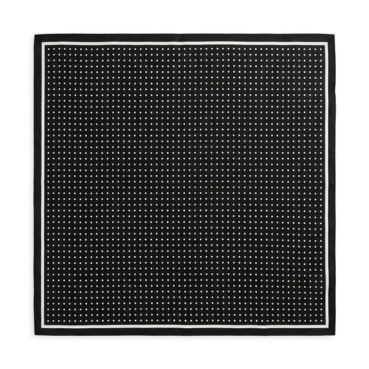Stadtkinder - Bandana Tuch in Polka in schwarz weiss 90x90