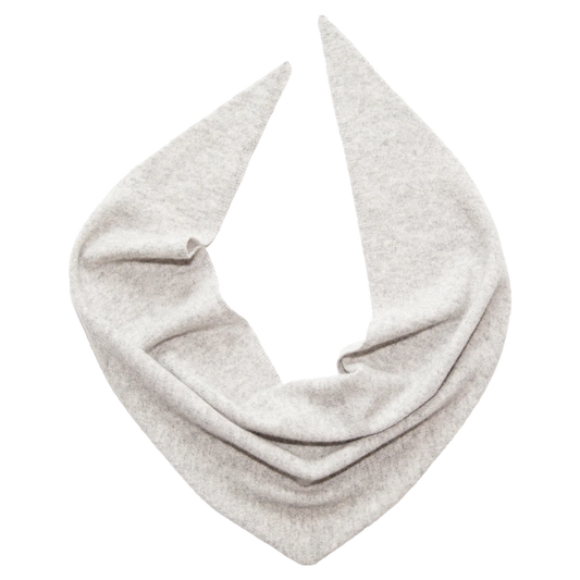Papalobster Dreieckstuch aus  100 % Kaschmir Style Kim in Grey Melange