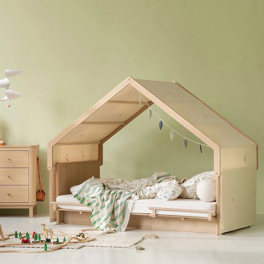 Oliver Furniture - Camp Novel 2in1 Babybett 60x120cm & Bett 120x200 cm, Eiche