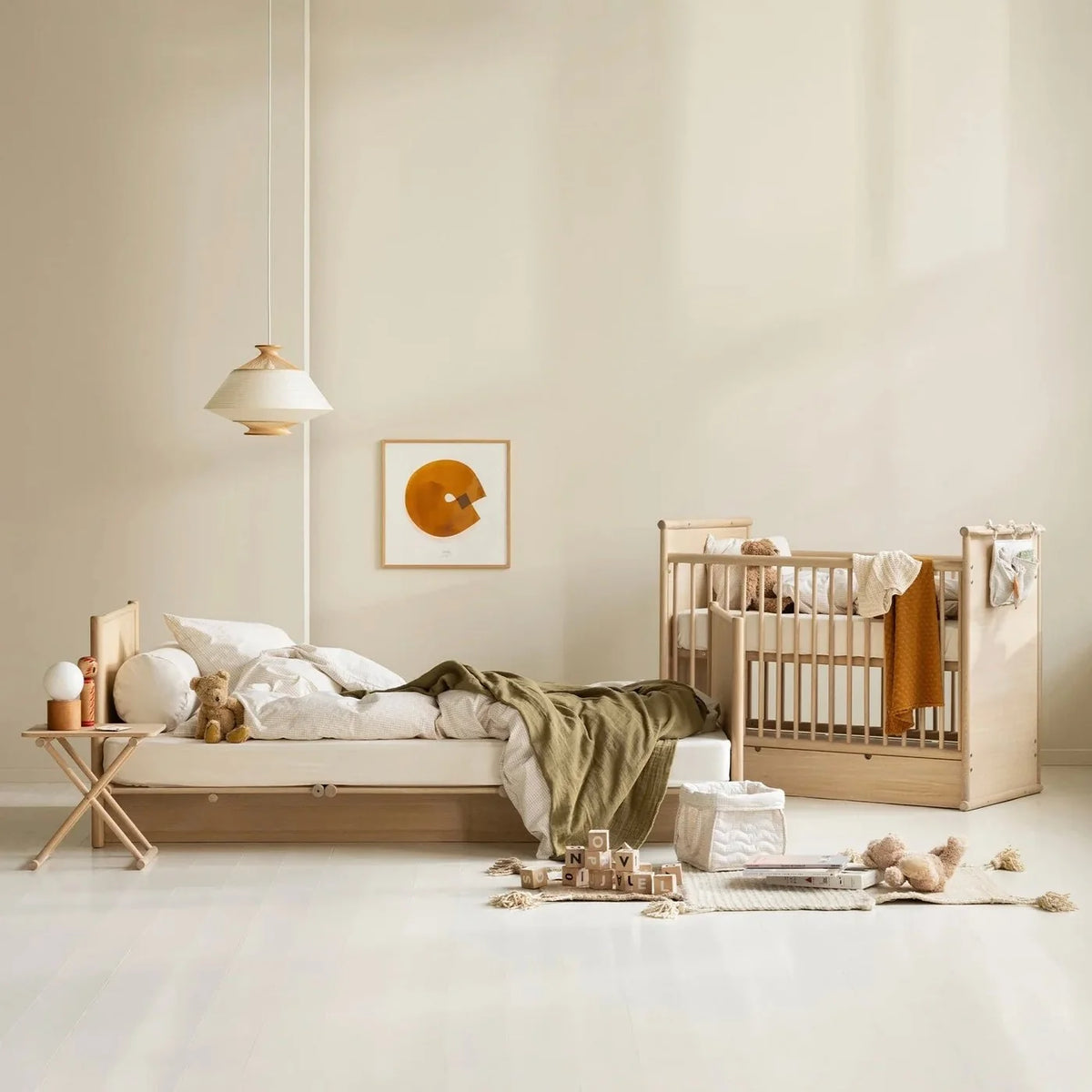 Oliver Furniture - Camp Novel 2in1 Babybett 60x120cm & Bett 120x200 cm, Eiche