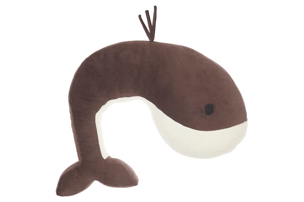 Nanami - Momo Stillkissen Wal in Chocolate brown